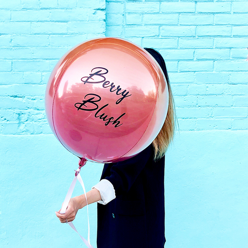 16" Orb Balloon with Custom Label