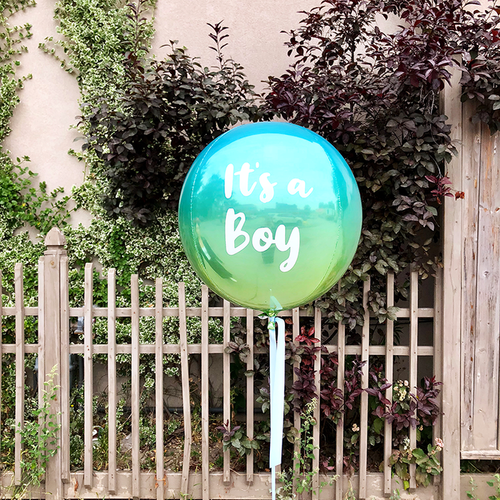 16" Orb Balloon with Custom Label