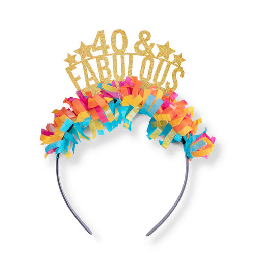 40 & Fabulous Party Headband Crown
