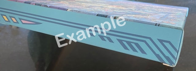Wrapped canvas edge