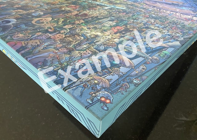 wrapped canvas edge