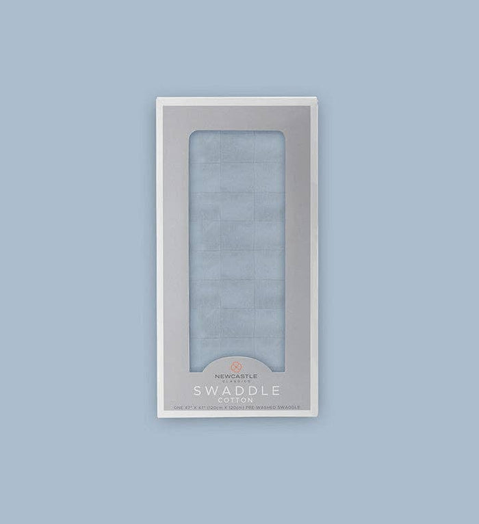 Blue Fog Cotton Swaddle