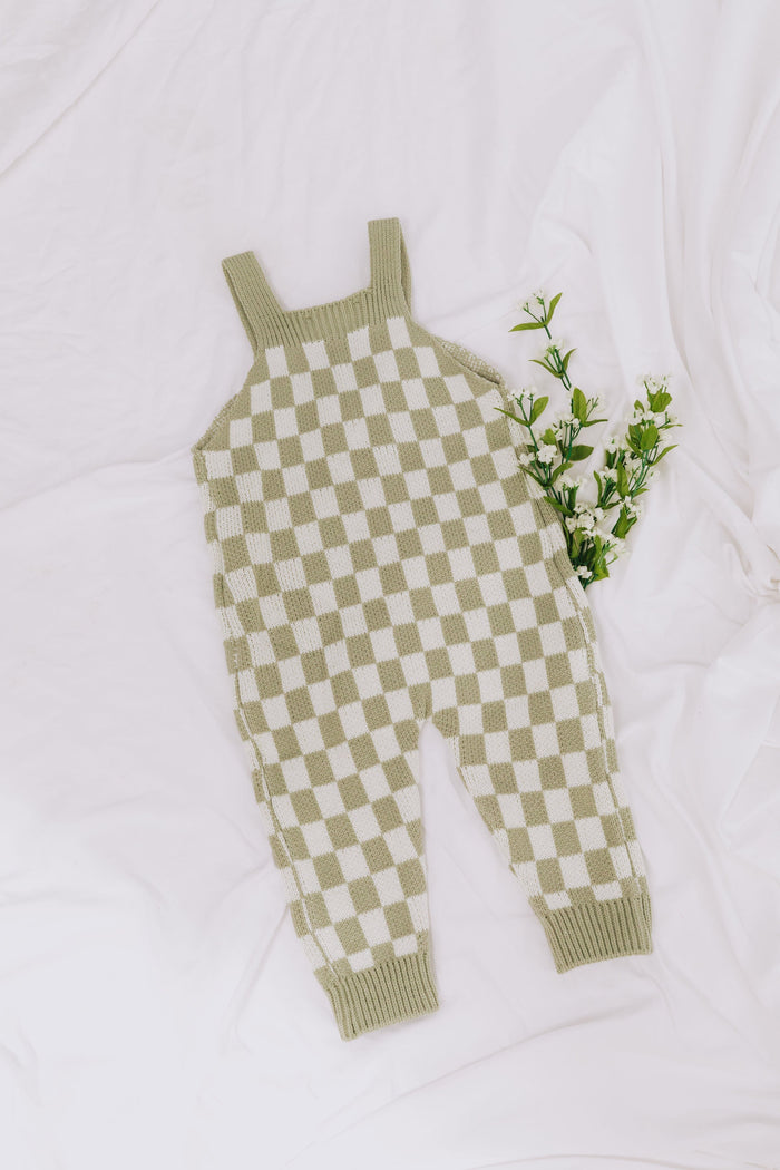 BABY - Checkmate Baby Knit Overalls