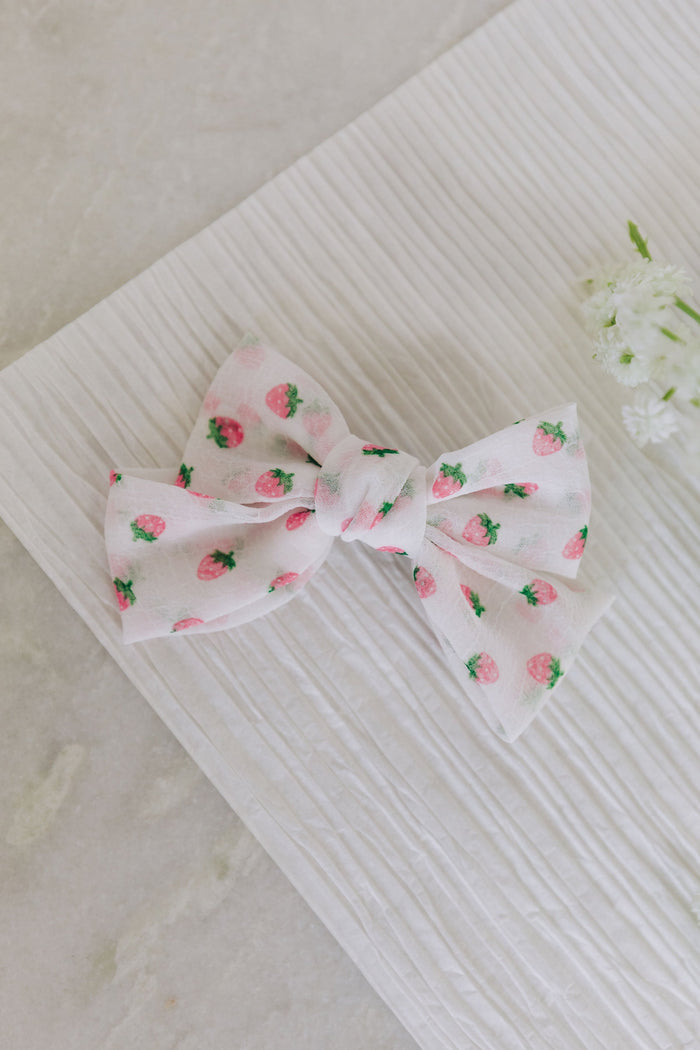 Like A Girl Bow - 3 Options Strawberries