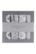 BABY - Monochrome Bamboo Muslin Swaddle 4-Pack