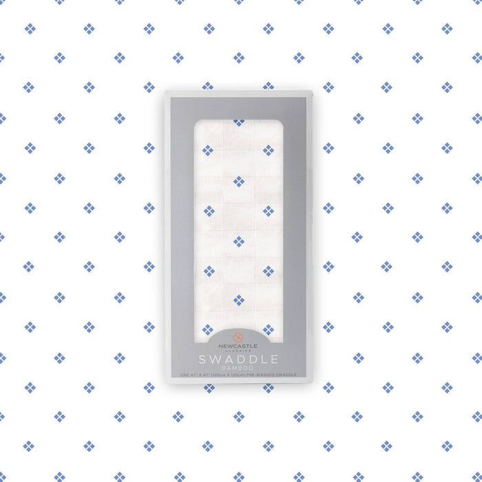 BABY - Periwinkle Diamond Polka Dot Swaddle