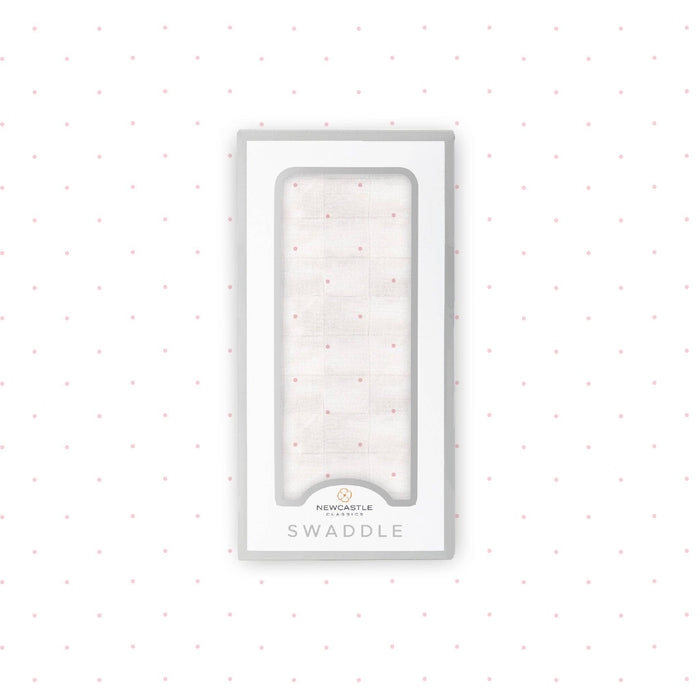 BABY - Pink Polka Dot Bamboo Muslin Swaddle