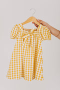 yellow gingham baby dress