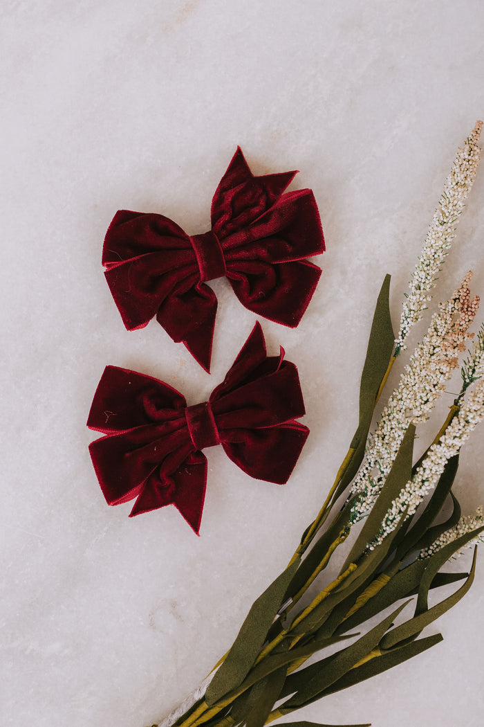 BABY - Velvet Delight Bows - 2 Colors!