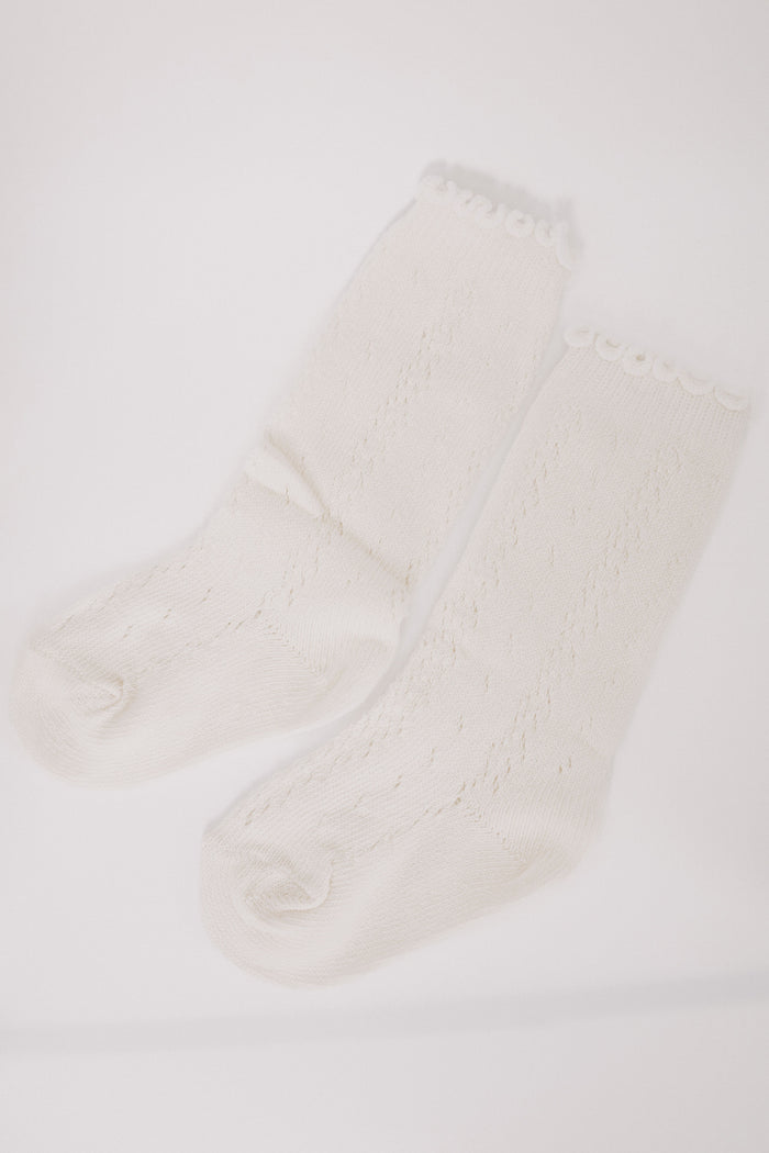 white lace baby socks 2