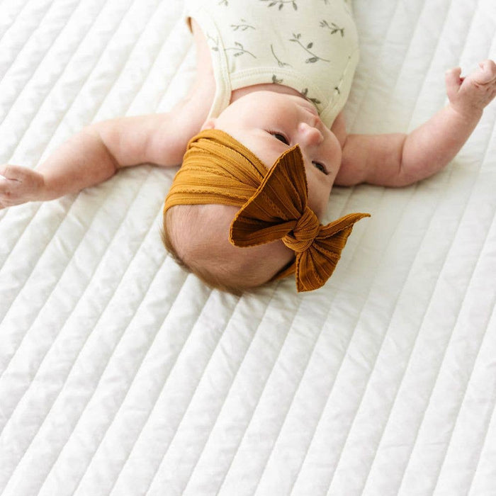 BABY BLING - Cable Knit Knot soft nylon headband
