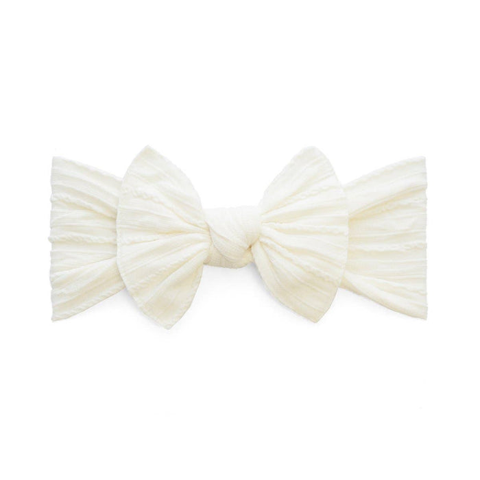 BABY BLING - Cable Knit Knot soft nylon headband