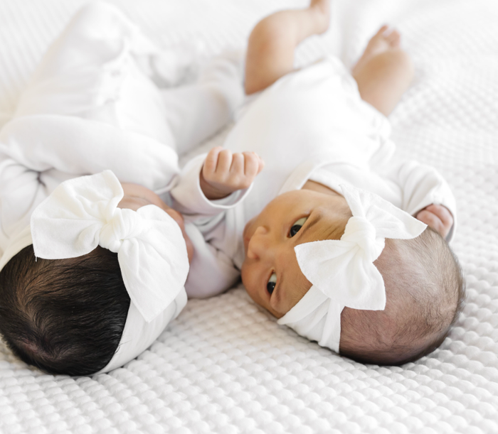 BABY BLING - Itty Bitty Knot Small Soft Nylon Bow Headband