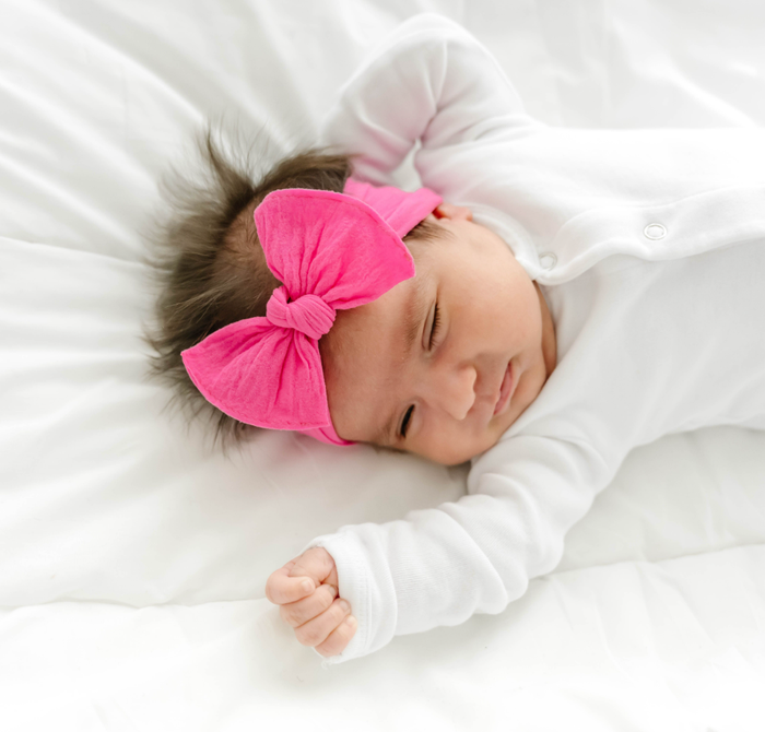 BABY BLING - Itty Bitty Knot Small Soft Nylon Bow Headband