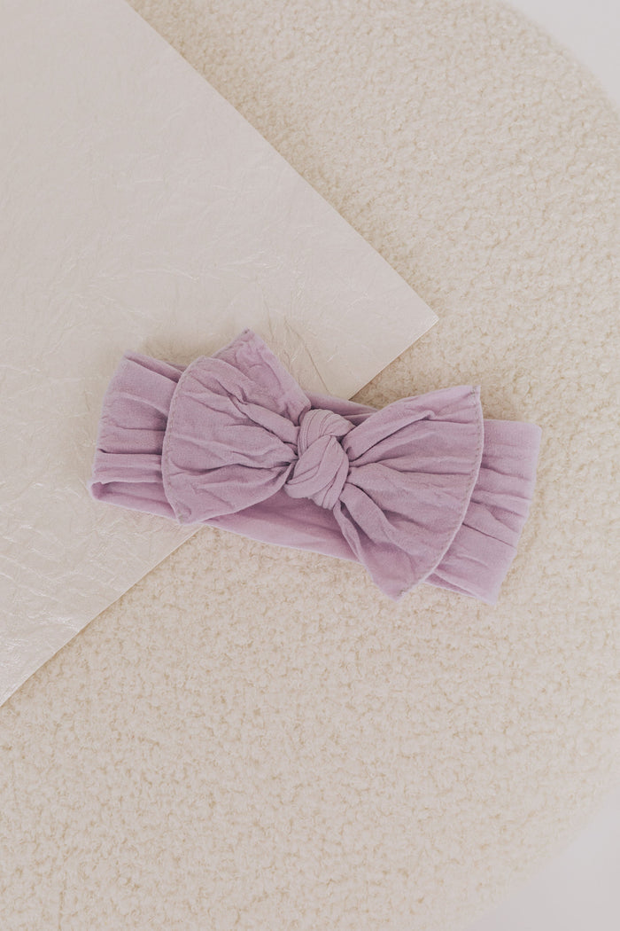 BABY BLING - Knot Bow: Light Orchid