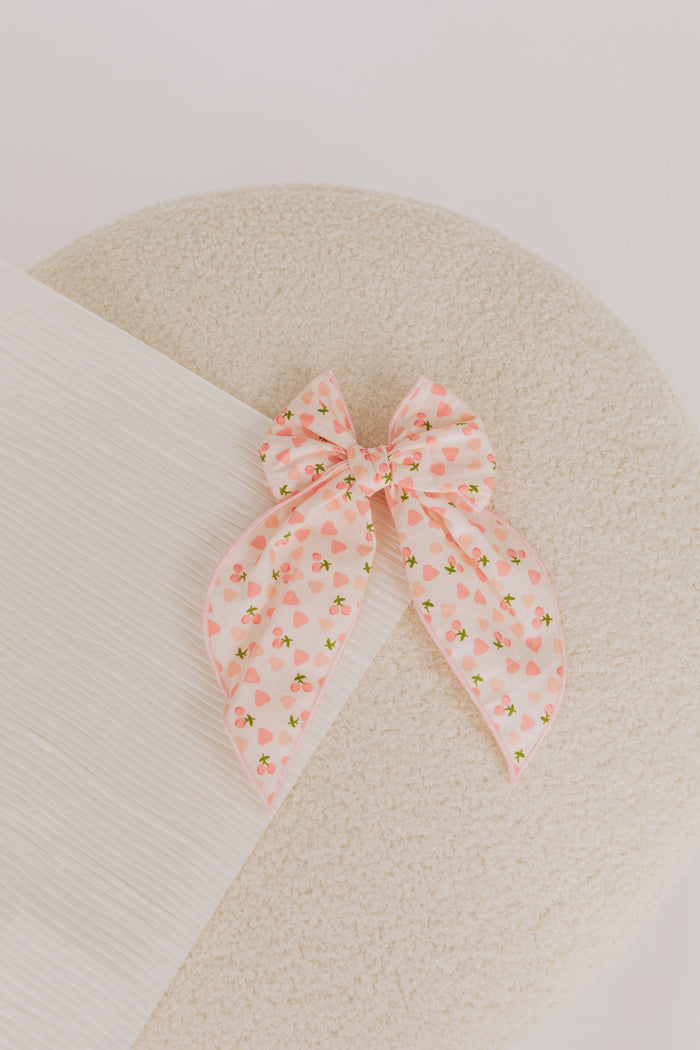 BABY BLING - POINTED BIG BELLE CLIP: Cherries & Hearts