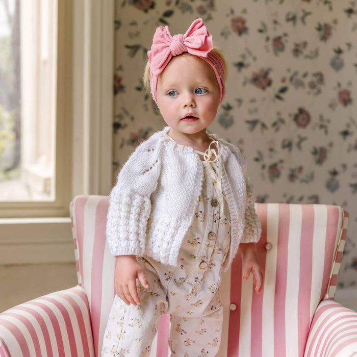 BABY BLING - Shabby Dot FAB-BOW-LOUS® soft nylon bow headband
