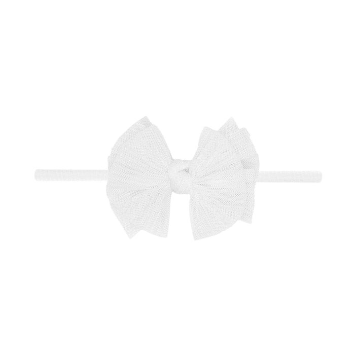 BABY BLING - Tulle Baby FAB® Skinny Soft Tulle Bow Headband