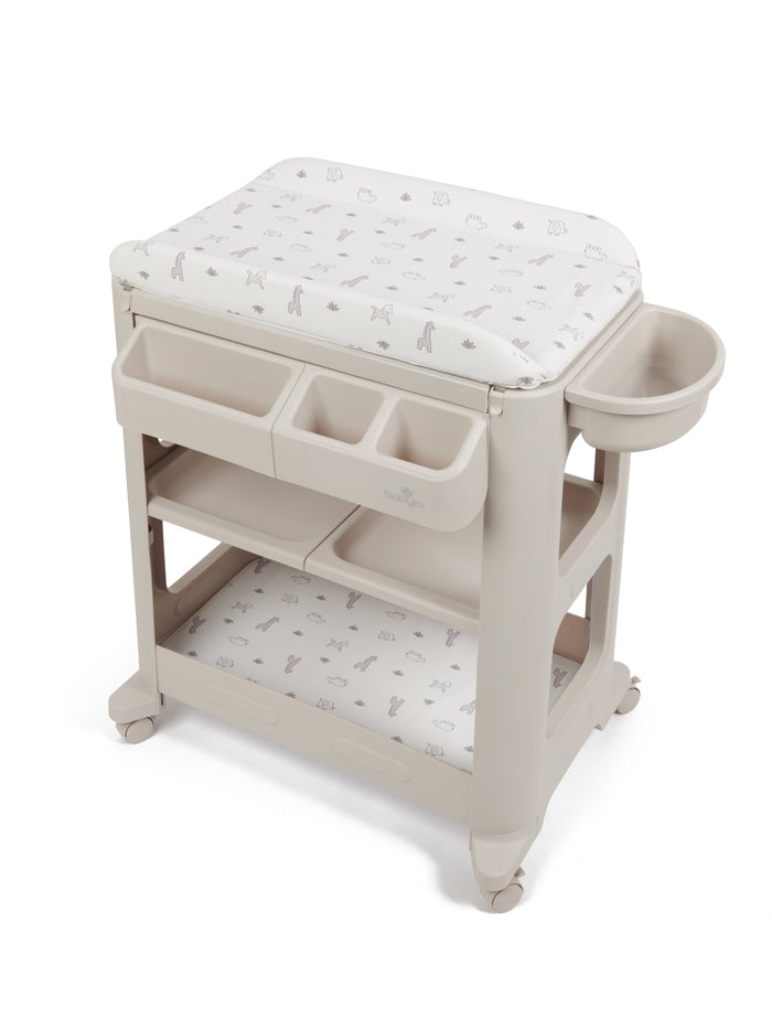 Babylo Oasis Smart Changer - Sand Beige with Animal Print