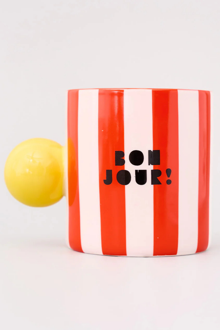 BANDO - Ceramic Mug, Bonjour