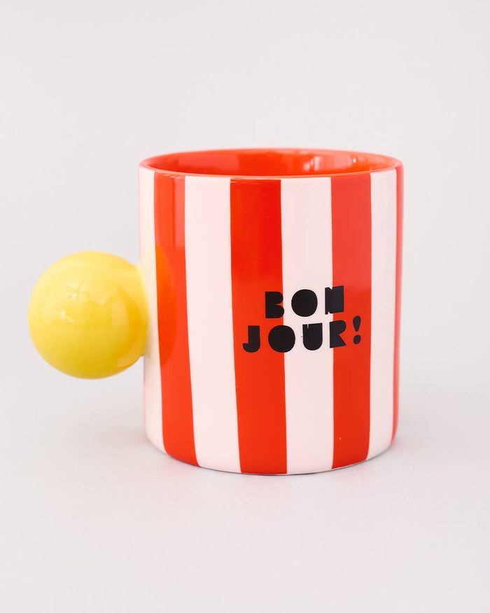 BANDO - Ceramic Mug, Bonjour