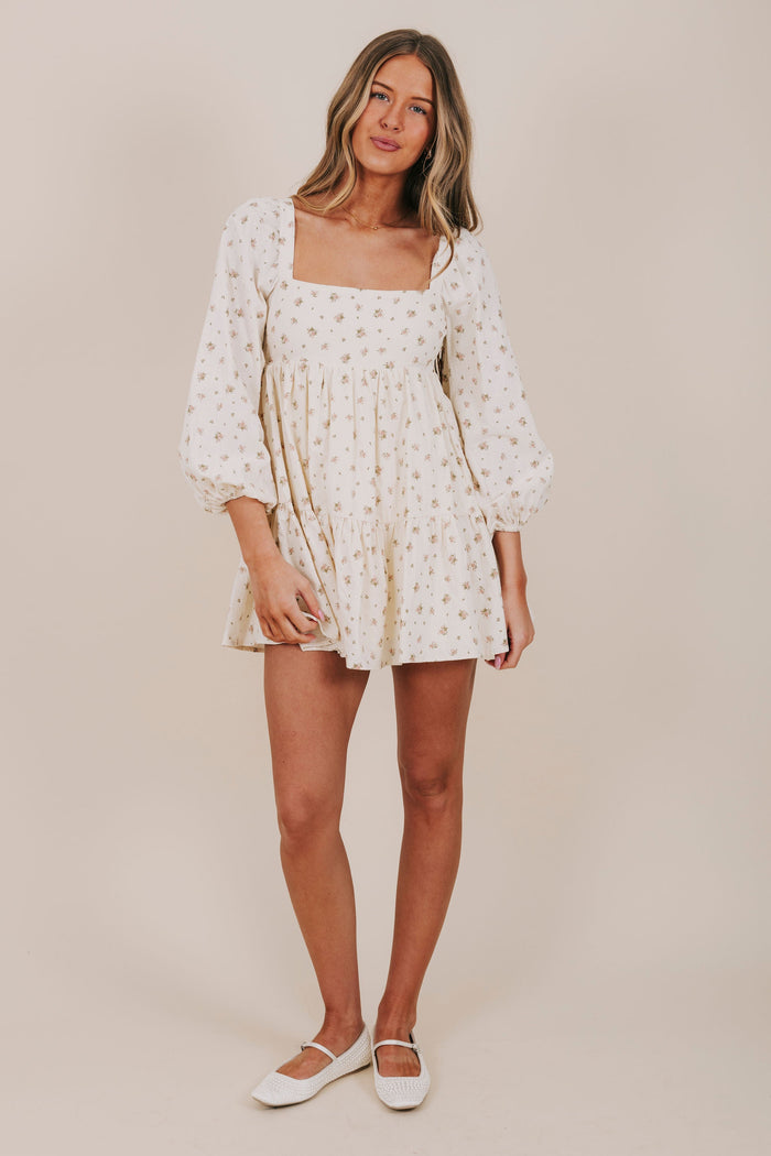 mini dusty pink floral dress full