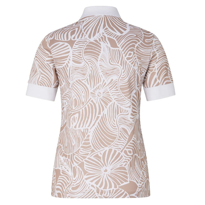 Bogner Deloris Golf Polo Beige/White - SS24 Women