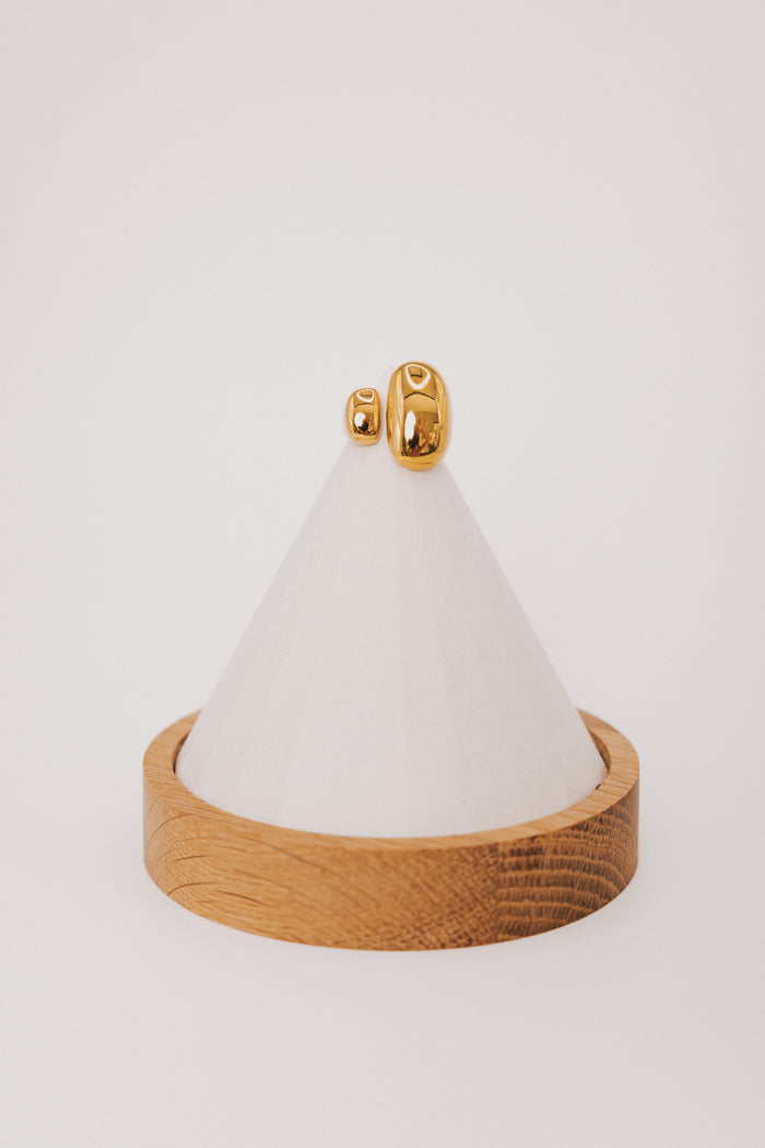 gold chunky asymmetric ring