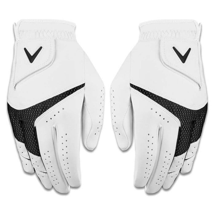 Callaway Weather Spann 2-Pack Golf Glove White - 26 Men