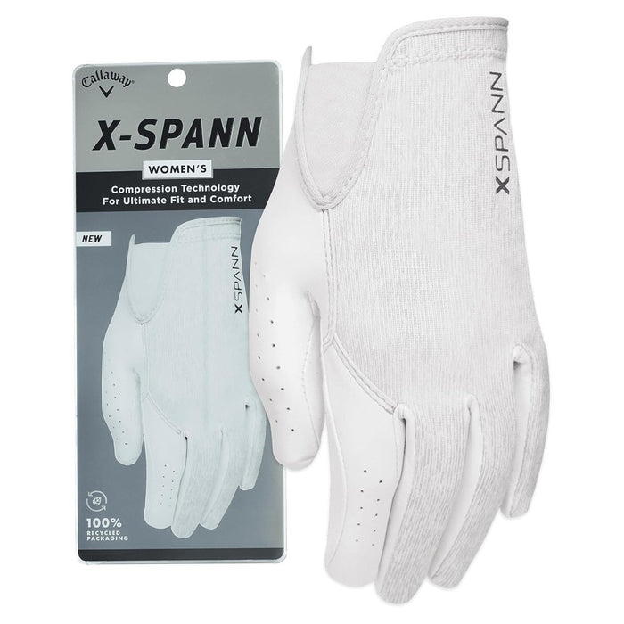 Callaway X-Spann Golf Glove White Women