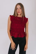 Candlelit Scarlet Top