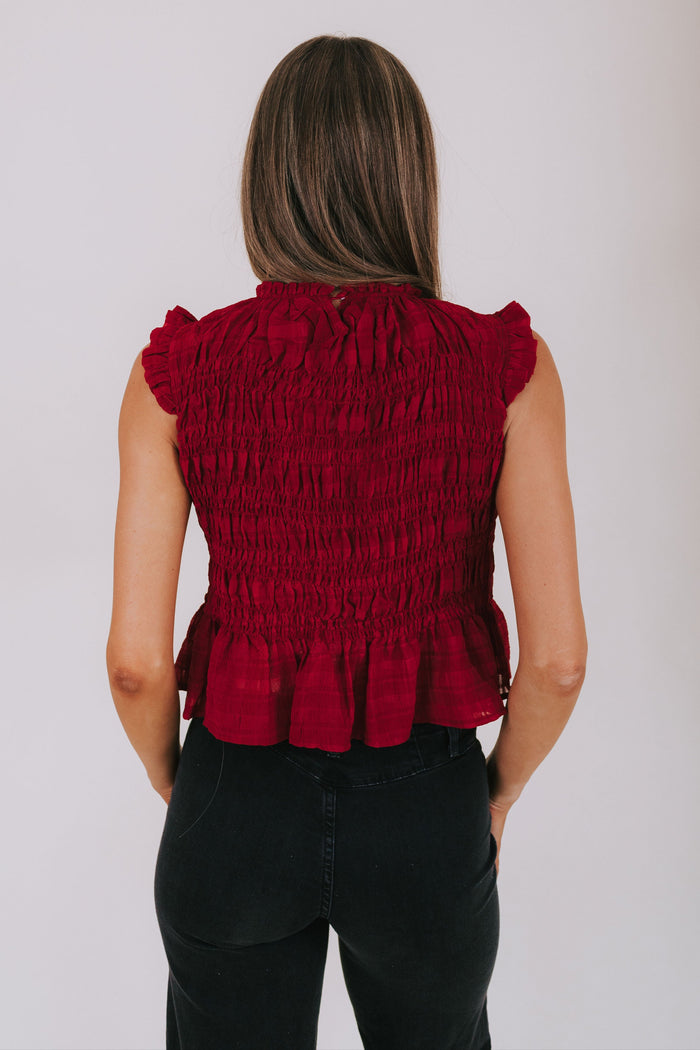 Candlelit Scarlet Top