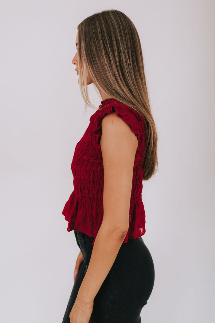 Candlelit Scarlet Top