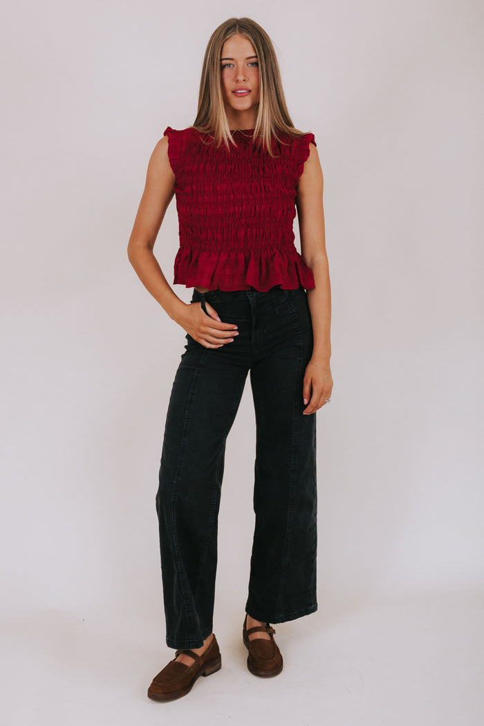 Candlelit Scarlet Top