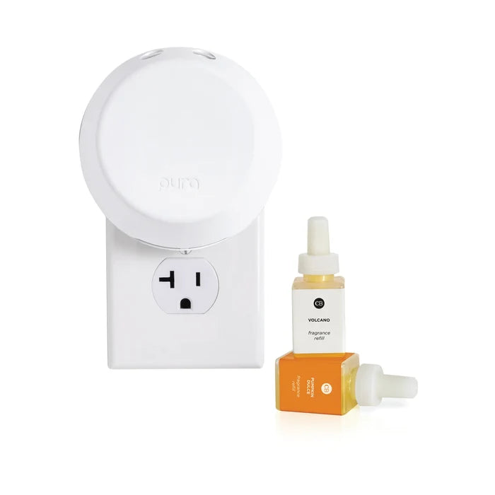 CAPRI BLUE - CB + Pura V4 Smart Home Diffuser Kit, Pumpkin Dulce & Volcano