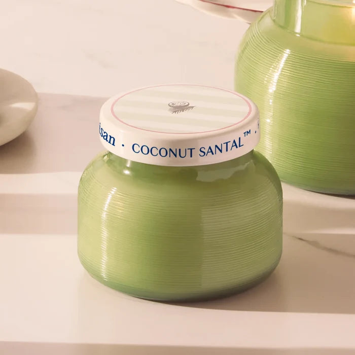 CAPRI BLUE - Coconut Santal Artisan Caffe Petite Candle, 8 oz