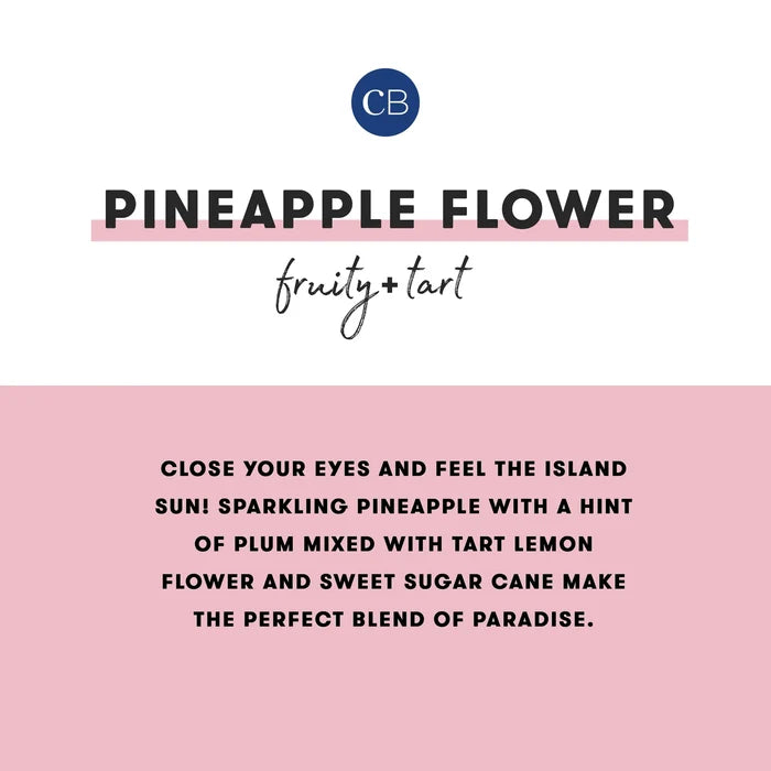 CAPRI BLUE - Pineapple Flower Pattern Play Petite Jar, 8 oz