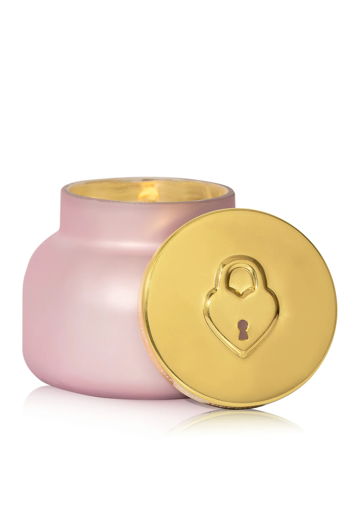 CAPRI BLUE - Pink Grapefruit & Prosecco Love Lock Signature Candle, 19 oz