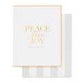 Card- Peace, Love, Joy