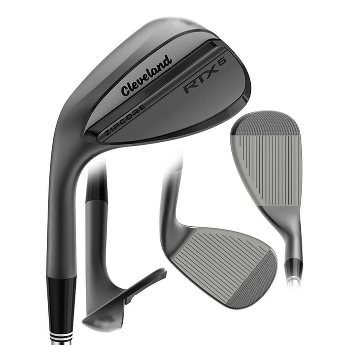 Cleveland RTX 6 Zipcore Black Satin Forged Wedge - 23 Men
