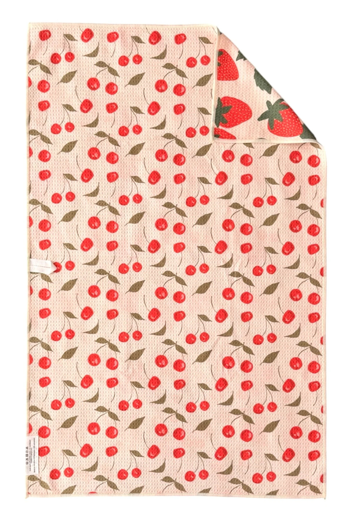 CRAE.HOME - Berries & Cherries Reversible Hand Towel