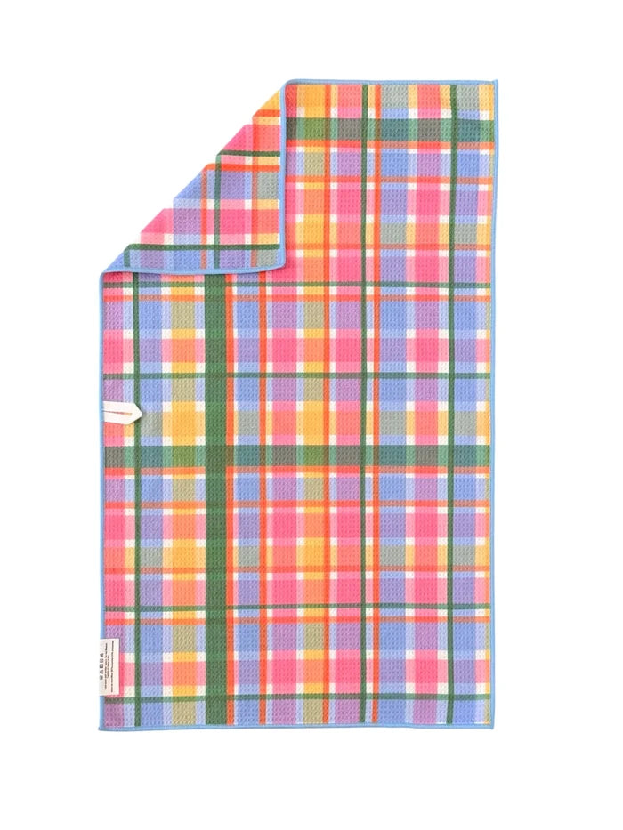 CRAE.HOME - Joyful Grid: Double-Sided Hand Towel