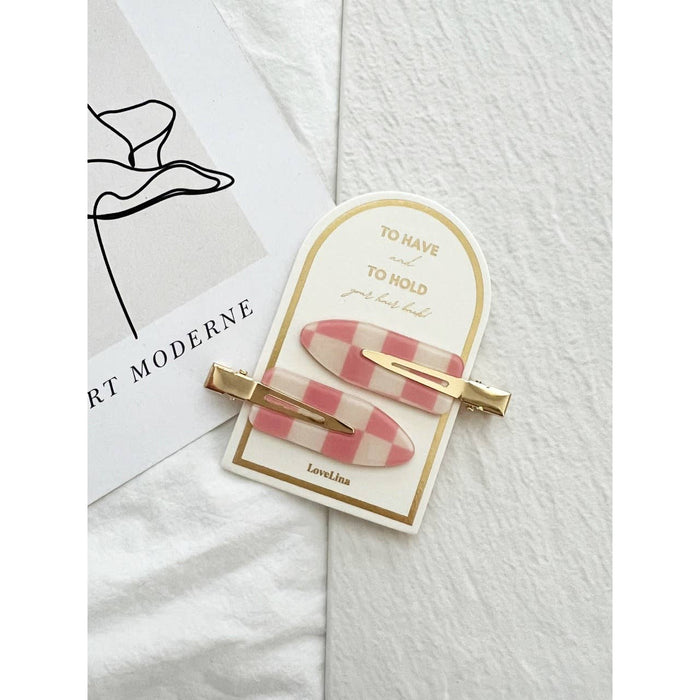 Crease Free Checkered Clips - DEBBIE Checkered
