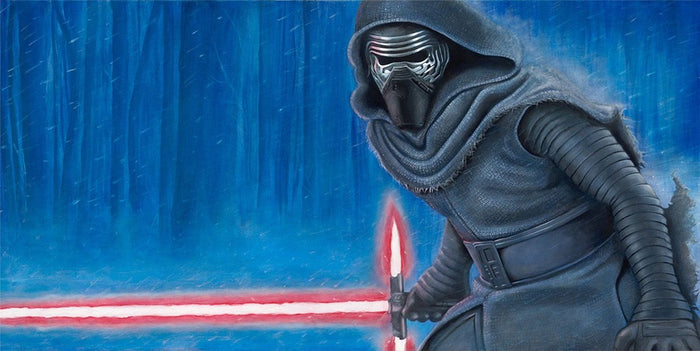 Star Wars The Force Awakens - Dark Descent by Greg Lipton; giclee limited edition art on canvas