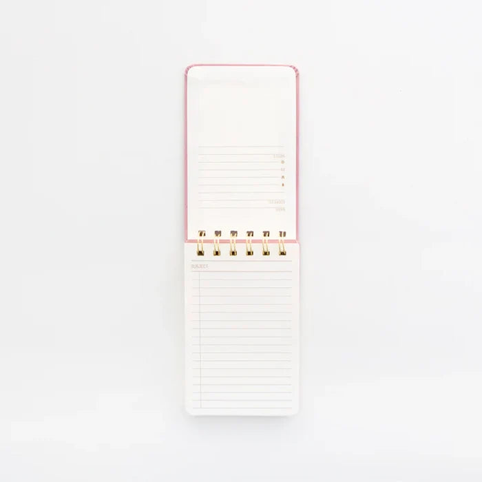 DESIGNWORKS INC - Suede Cloth Covered Notepad - Radiant Rainbow