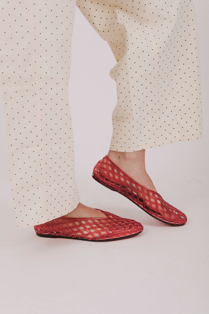 Pink rose colored jelly flats from Dolce Vita - Jam flats coral jelly
