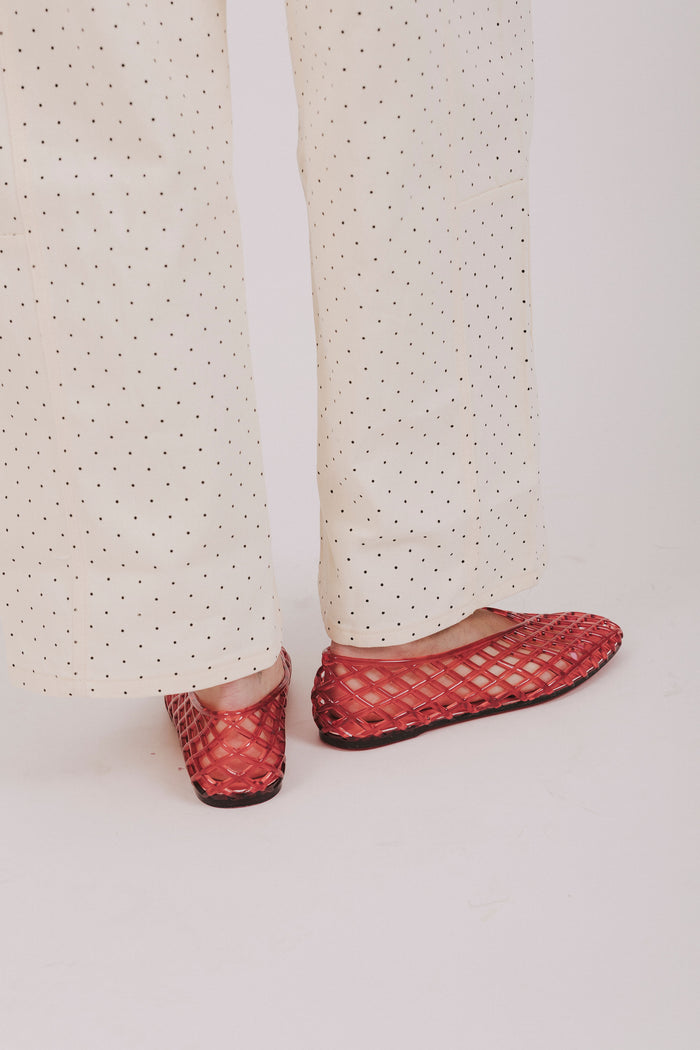 Pink rose colored jelly flats from Dolce Vita - Jam flats coral jelly