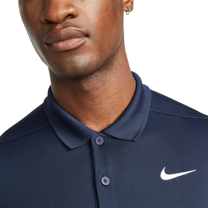 Nike Dri-FIT Victory Solid Golf Polo Obsidian/White - SU25