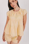 tiered yellow top