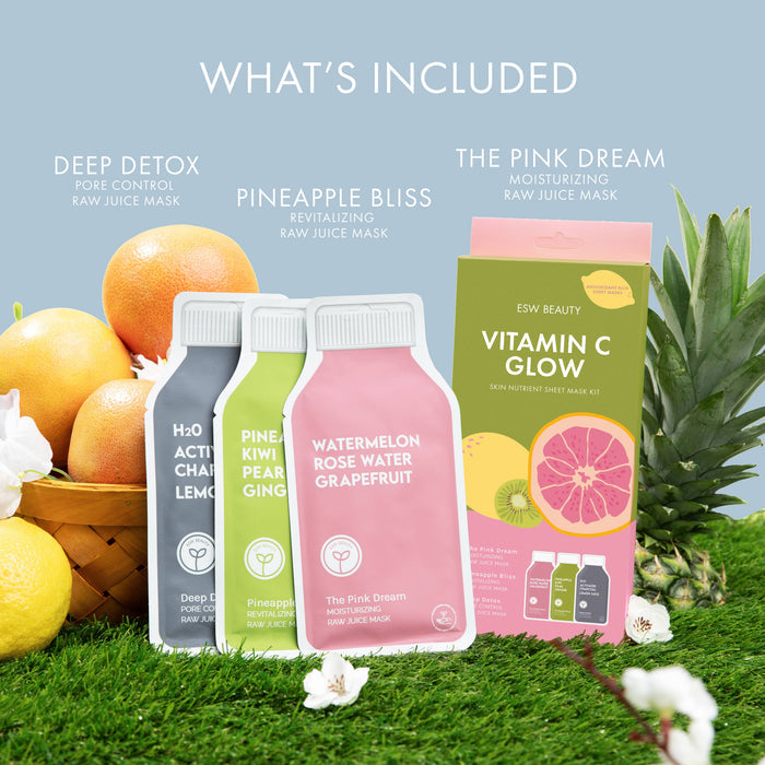 ESW BEAUTY - Vitamin C Glow Sheet Mask Set
